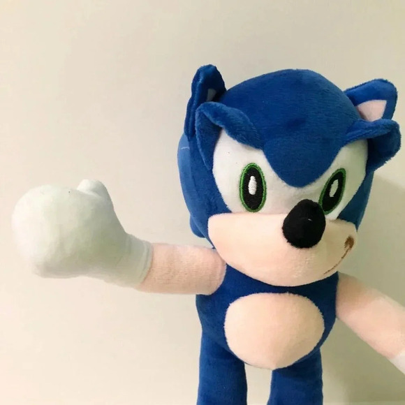 Sonic The Hedgehog Plush 11  Inch Tall Missing Tag Flaws - Picture 15 of 16